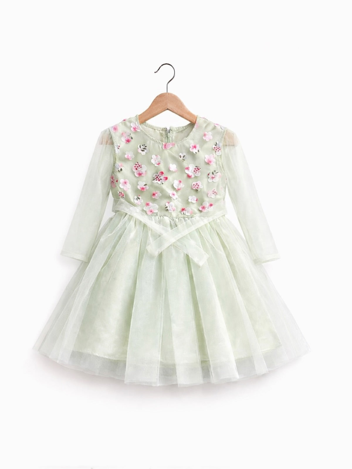 PISTA FLORAL NET FROCK