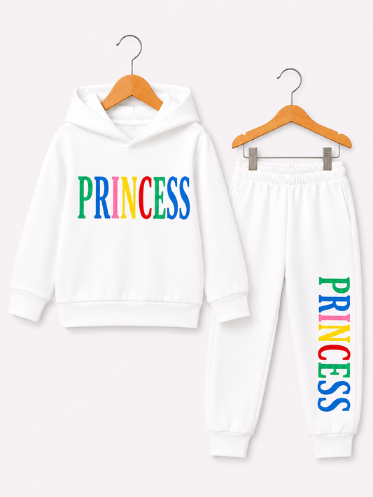WHITE PRINCESS FLEECE SUIT