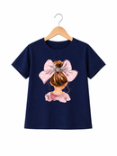 NAVY GIRL TEE
