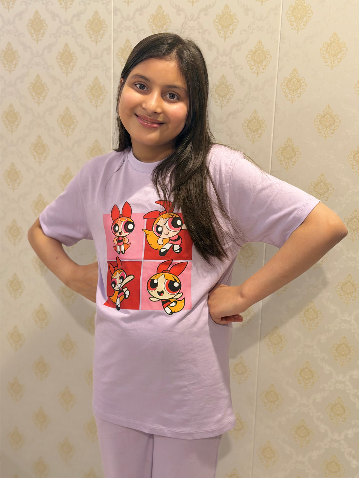 PURPLE POWER GIRLS TROUSER SET