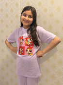 PURPLE POWER GIRLS TROUSER SET