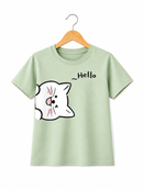 GREEN CAT TEE