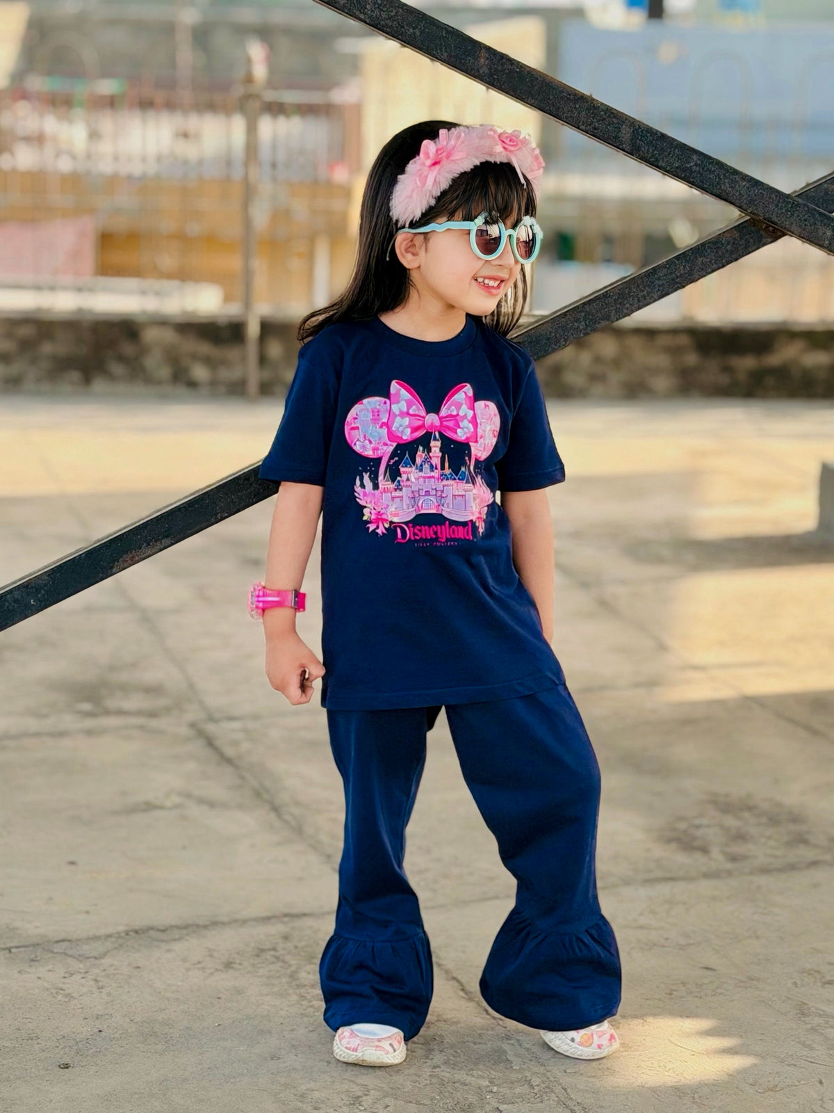 NAVY DISNEYLAND TROUSER SET