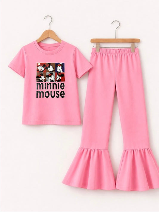 PINK MINNIE MOUSE TROUSER SET