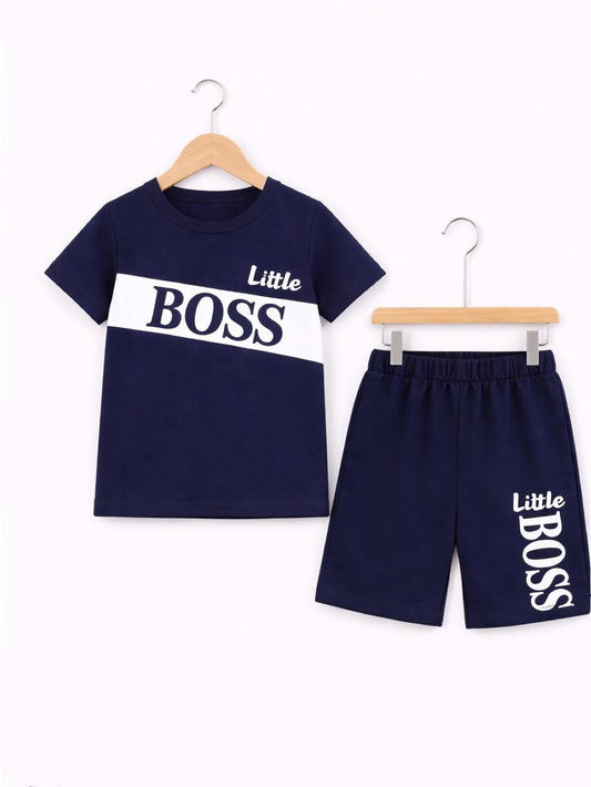 LITTLE BOSS SHORT SET