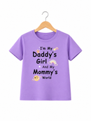 PURPLE DADDY’S GIRL MOMMY’S WORLD TEE