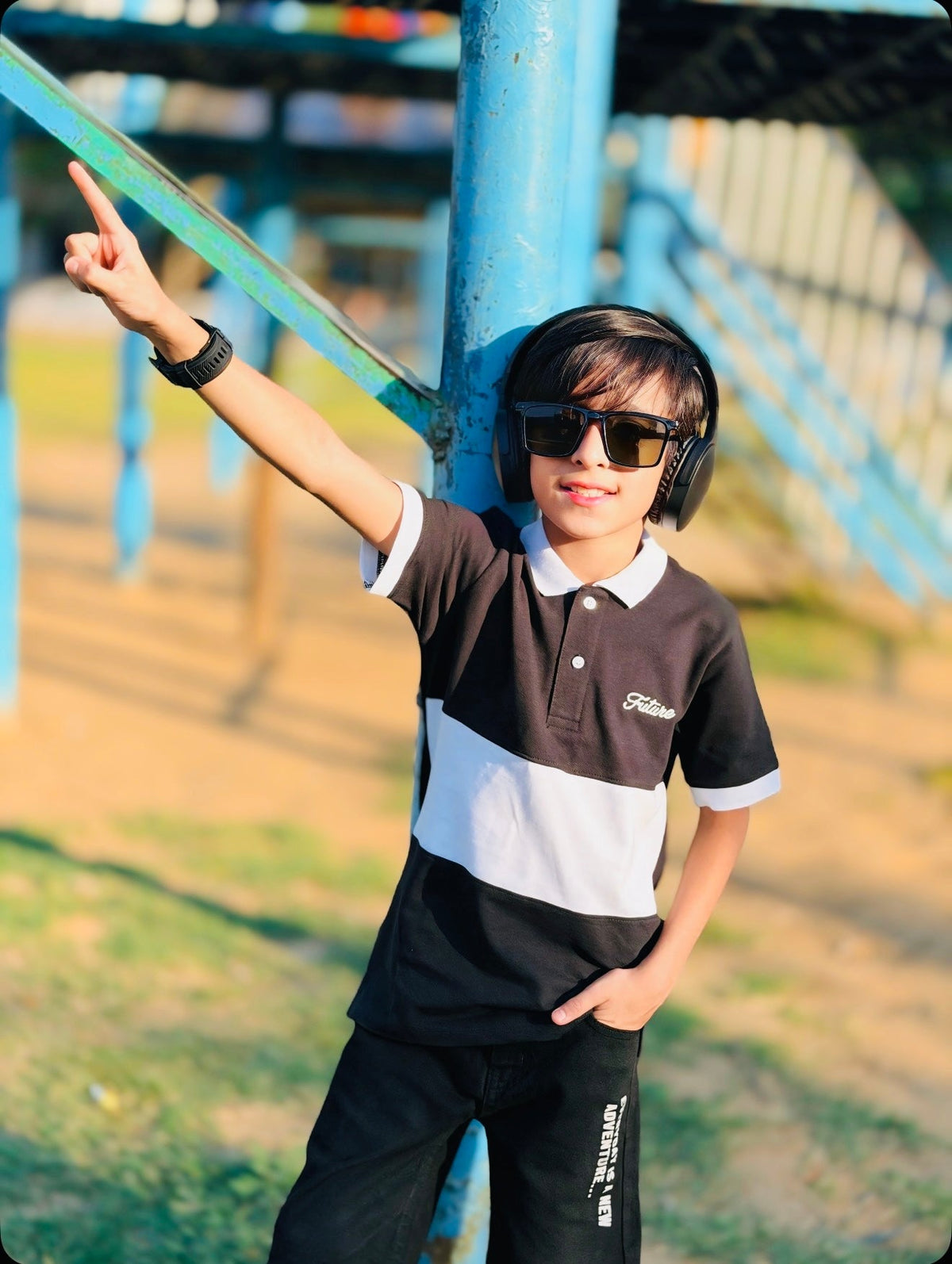 BLACK FUTURE POLO