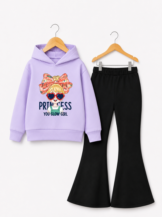 PURPLE PRINCESS FLEECE SUIT