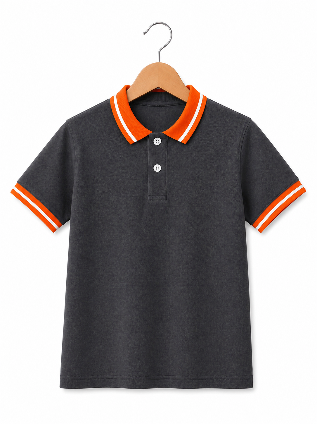 GREY ORANGE POLO