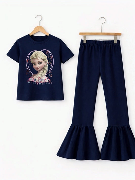 NAVY FROZEN TROUSER SET