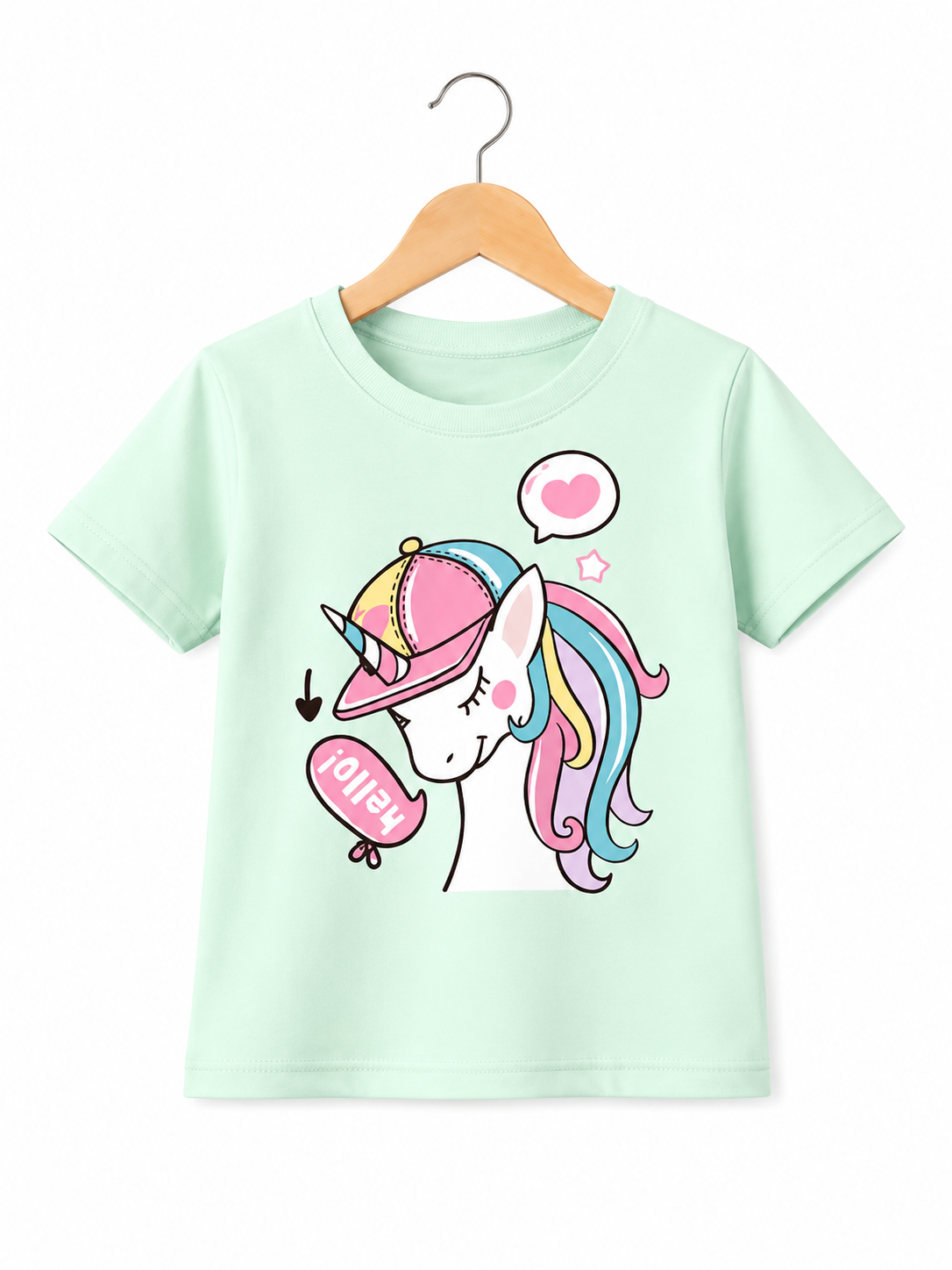 GREEN UNICORN TEE