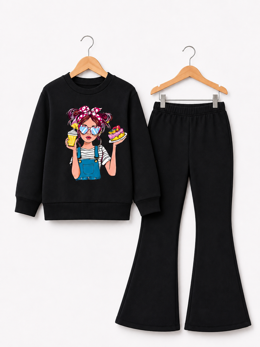 BLACK DOLL FLEECE SUIT