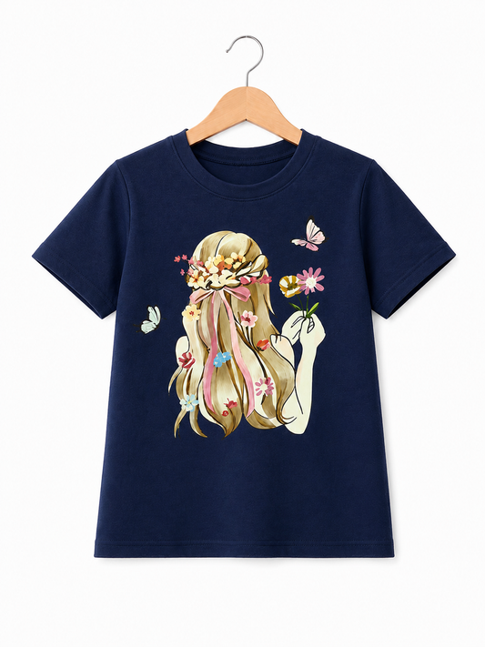 NAVY DOLL TEE