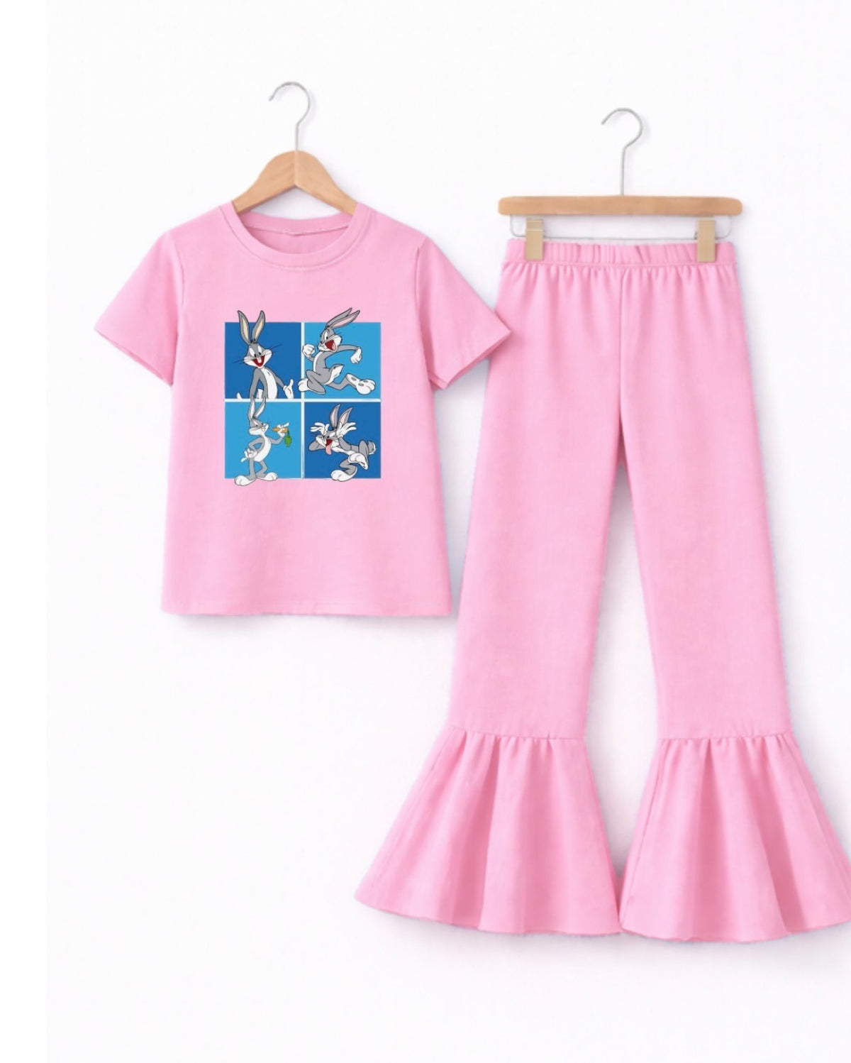 PINK RABBIT TROUSER SET