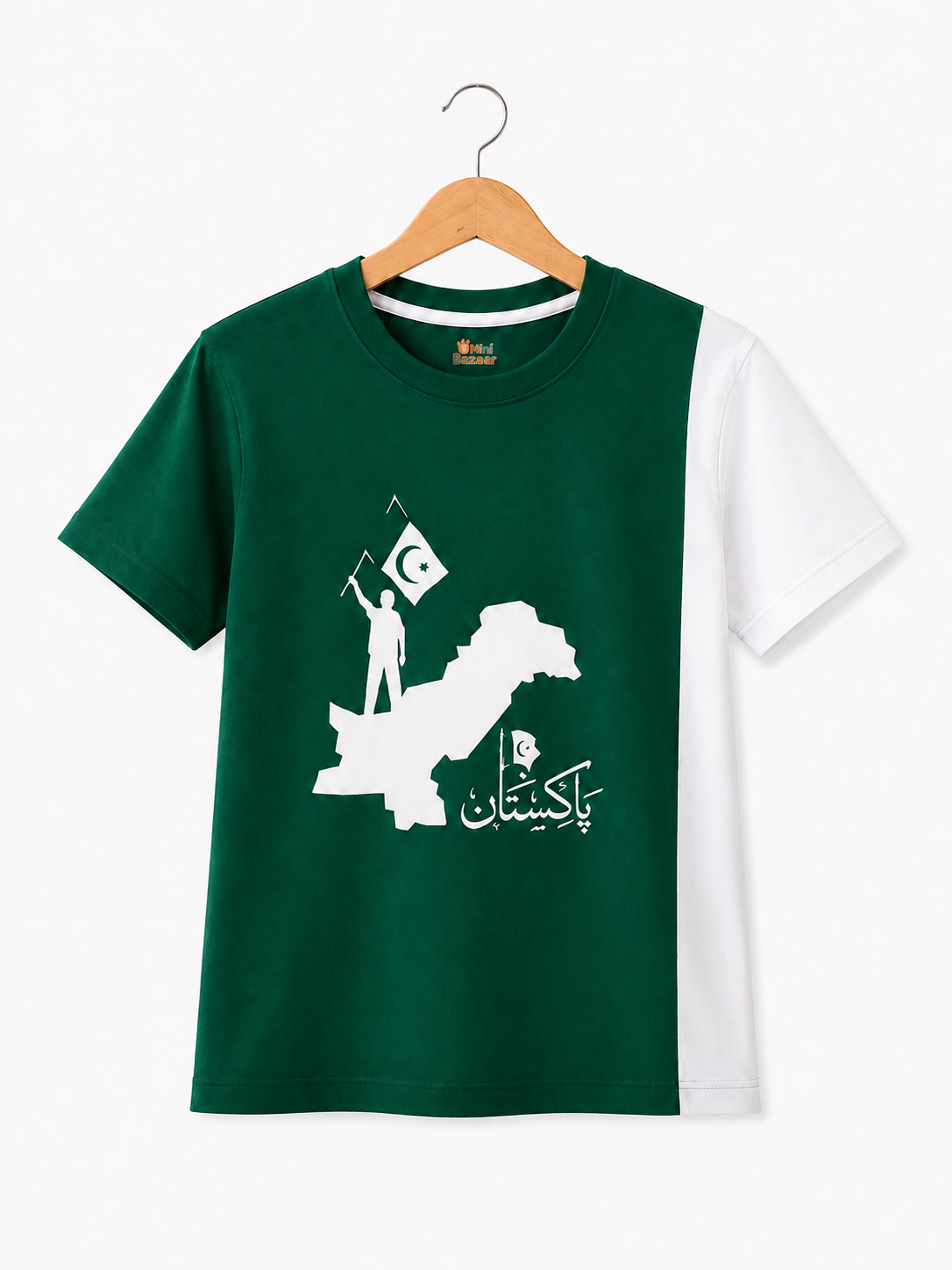 GREEN PANEL PAKISTAN TEE