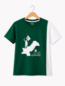 GREEN PANEL PAKISTAN TEE