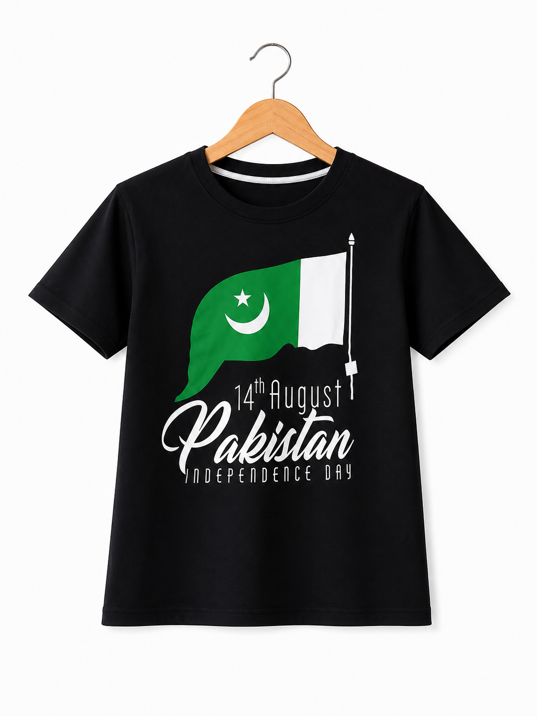 BLACK 14 AUGUST TEE