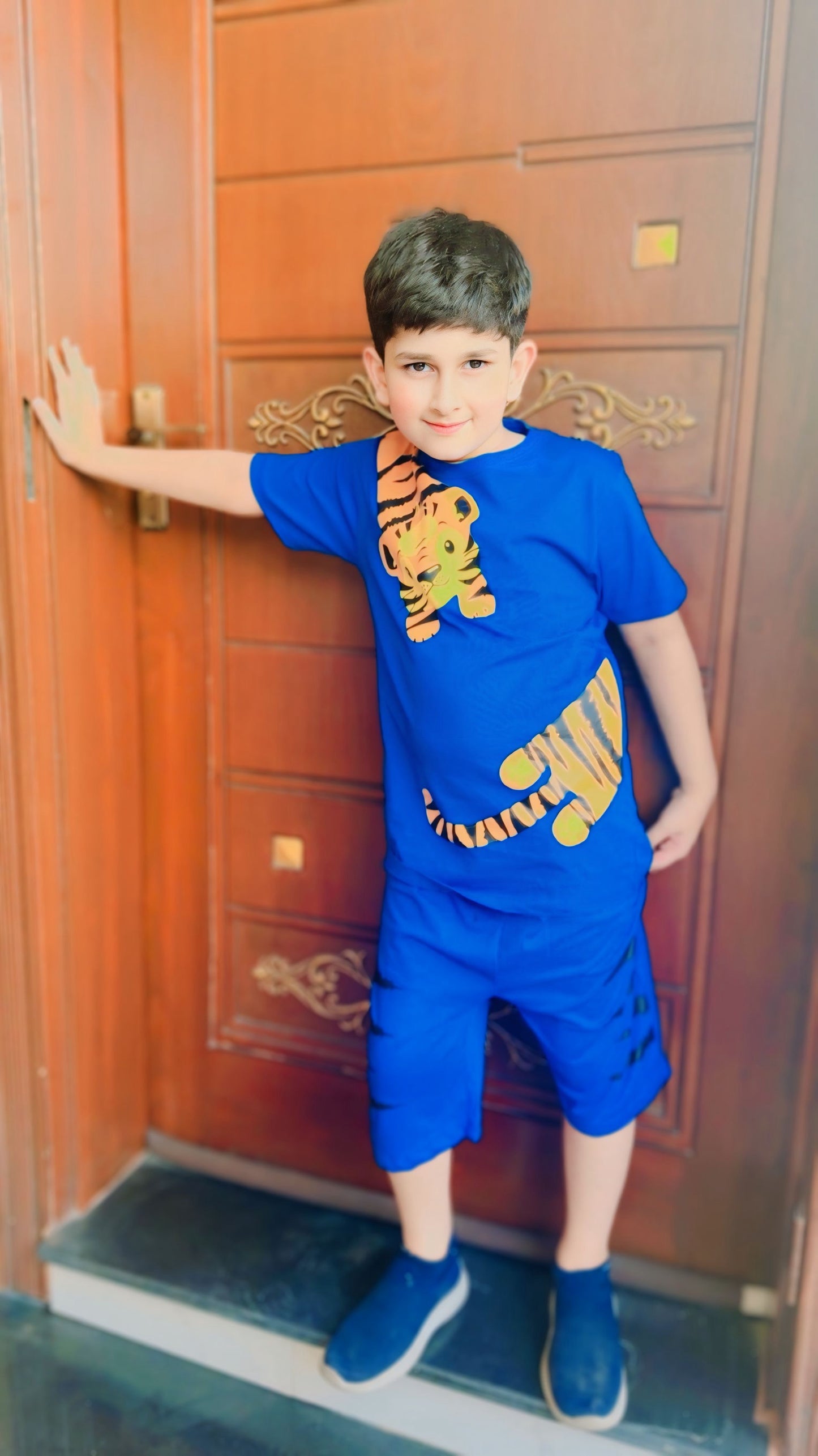 BLUE TIGER SHORT SET