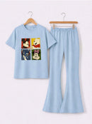 MICKEY POOH STITCH TROUSER SET