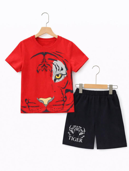 RED TIGER SHORT SET