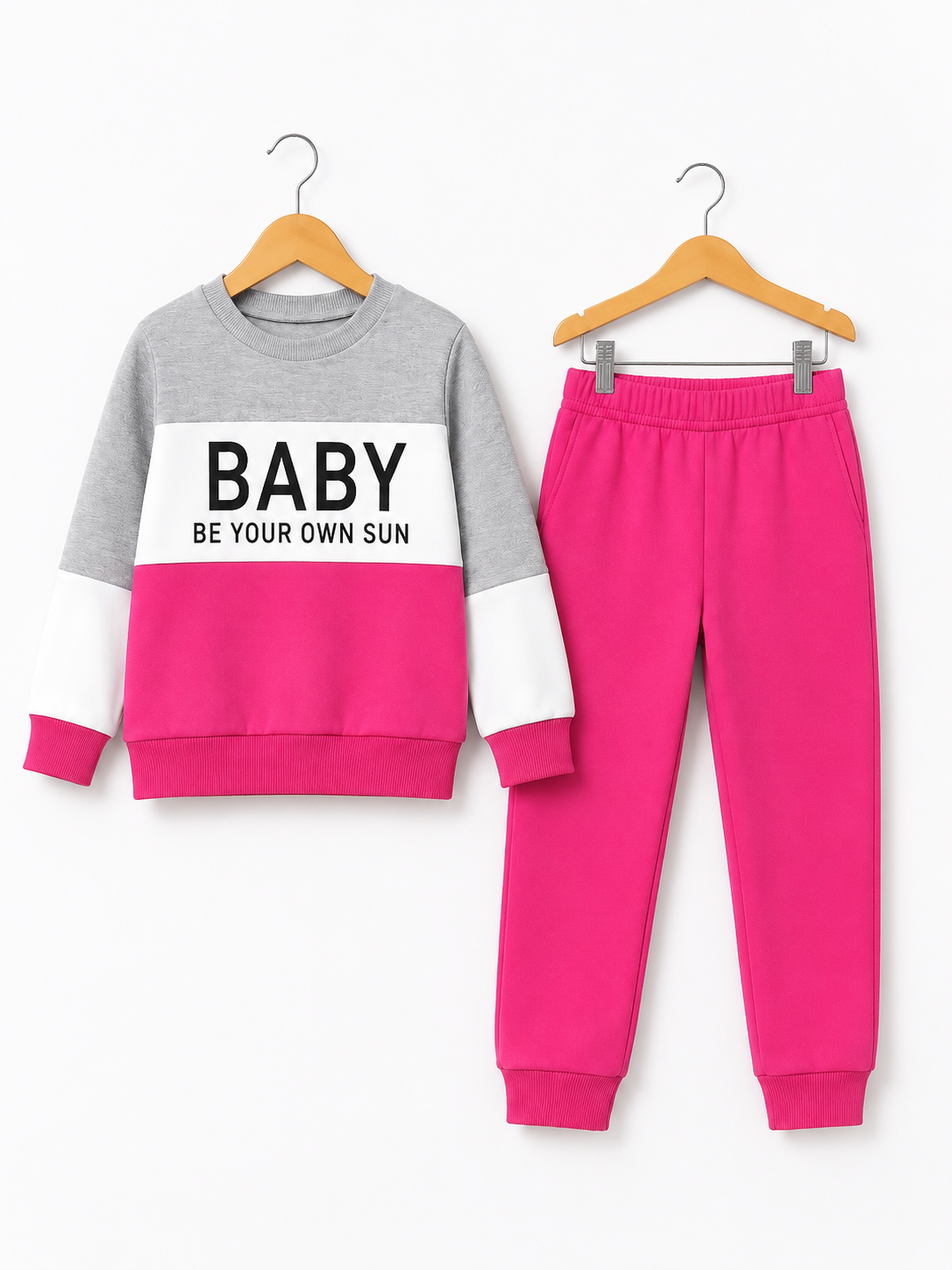 PINK BABY FLEECE SUIT
