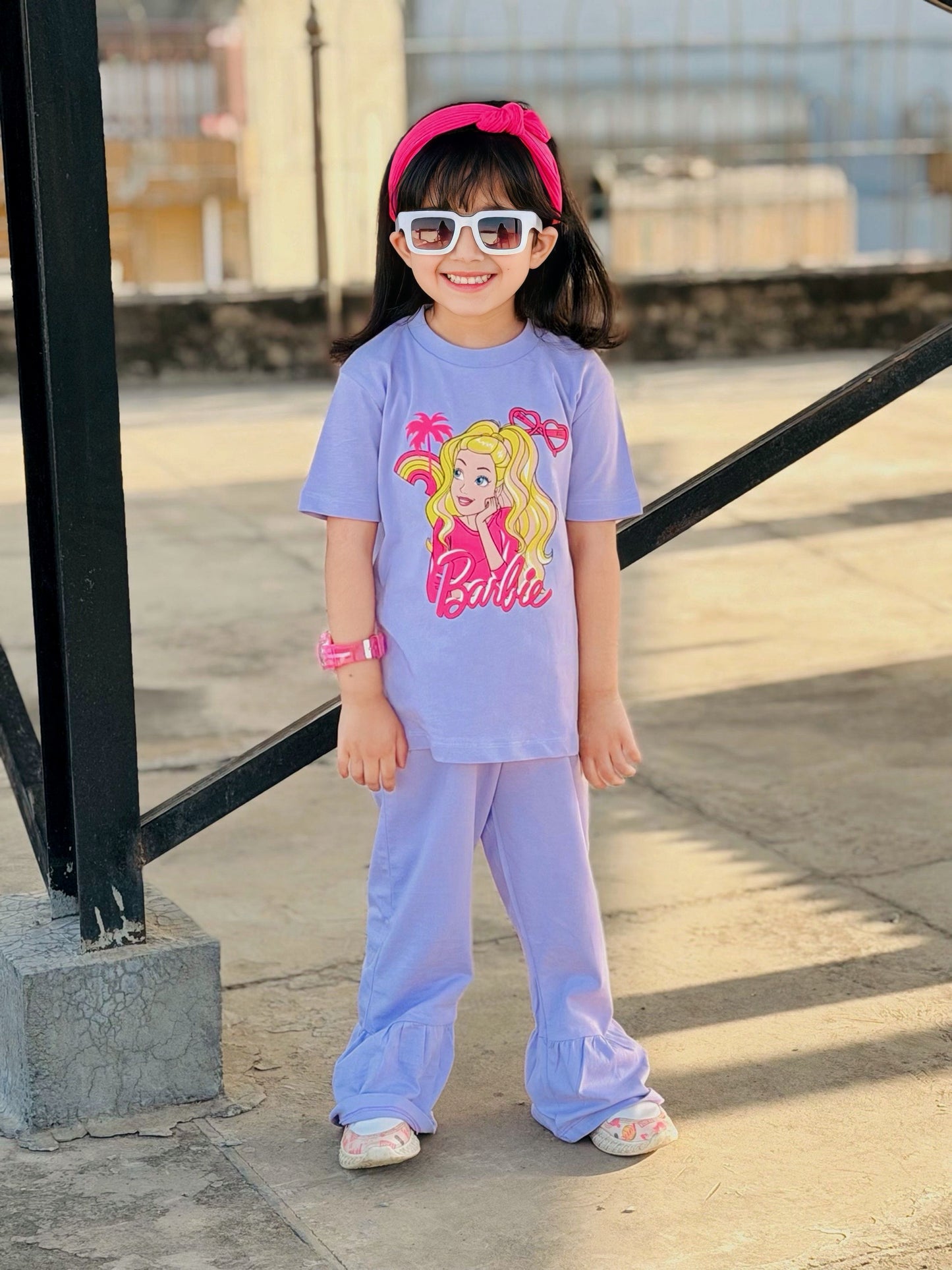 PURPLE BARBIE TROUSER SET