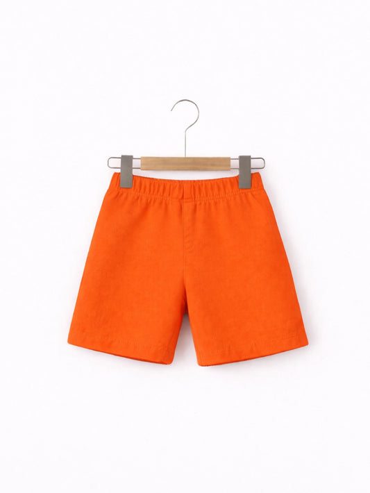ORANGE BASIC SHORTS