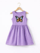 Butterfly Print Sleeveless Dress